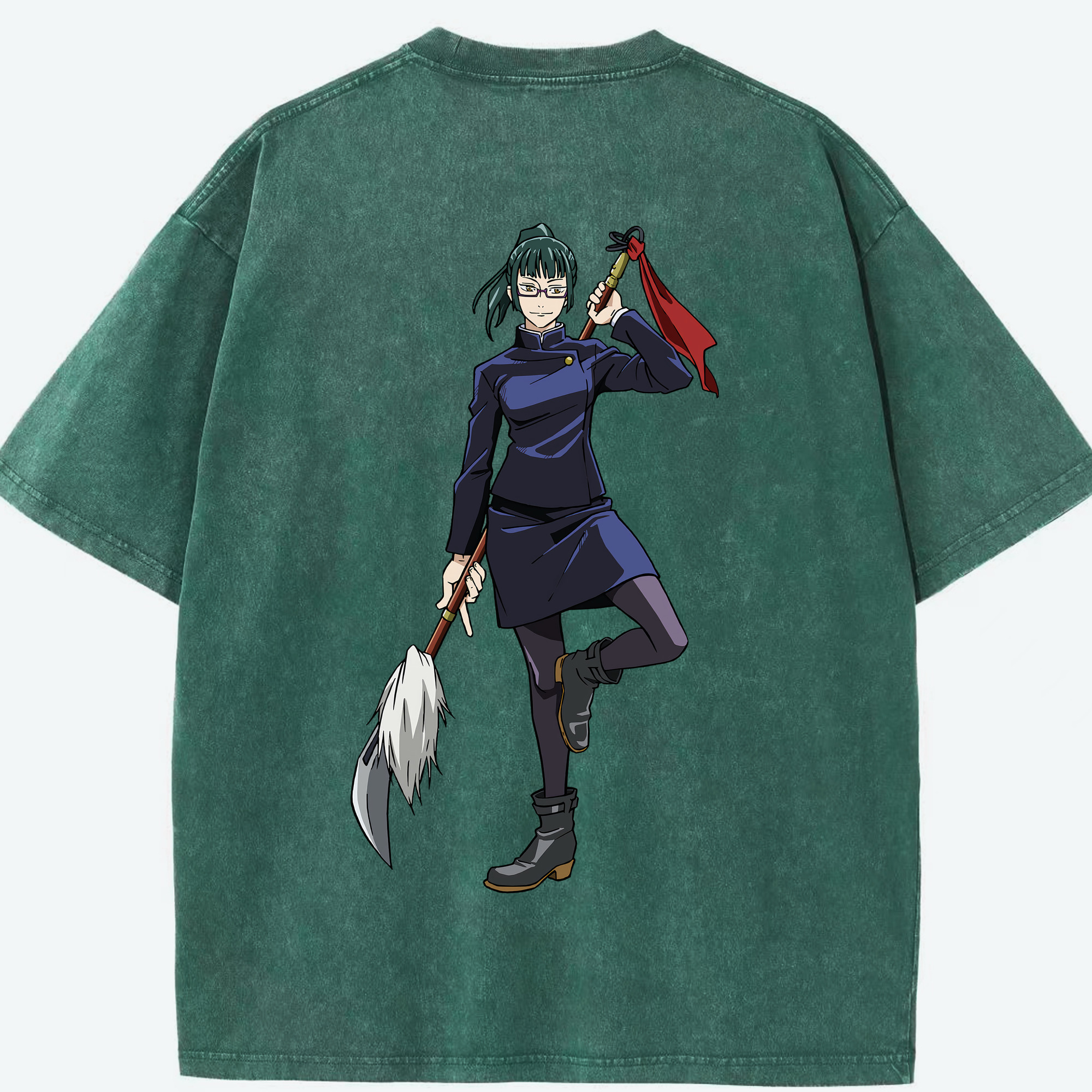 （画像用） 呪術廻戦 Jujutsu Kaisen 綿100% ヴィンテージ風 半袖Tシャツ（背面プリント）